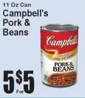 Super Fresh Campbell's pork & beans offer