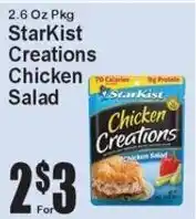 Super Fresh StarKist chicken creations salad offer