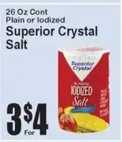 Super Fresh Superior Crystal Salt offer
