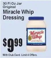 Super Fresh Miracle Whip Dressing offer