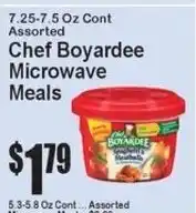 Super Fresh Chef Boyardee microwave meals offer