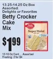 Super Fresh Betty Crocker cake mix offer