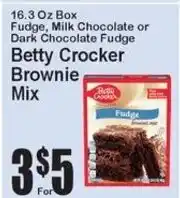 Super Fresh Betty Crocker Brownie Mix offer