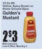 Super Fresh Gulden's Mustard offer