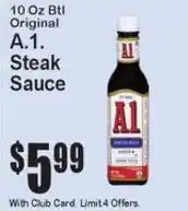 Super Fresh A.1. Steak Sauce offer