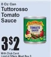 Super Fresh Tutturrosso tomato sauce offer