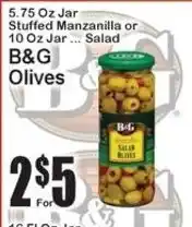 Super Fresh B&G Olives offer