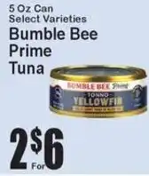 Super Fresh Bumble Bee Prime Tuna offer