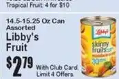 Super Fresh Libby's Fruit offer