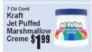 Super Fresh Kraft jet puffed marshmallow creme offer