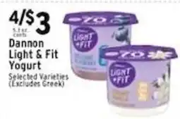 Met Foodmarkets Dannon Light & Fit Yogurt offer