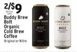 Met Foodmarkets Buddy Brew Bolt Organic Cold Brew Coffee offer