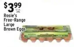Met Foodmarkets Rosie's Free-Range Large Brown Eggs offer