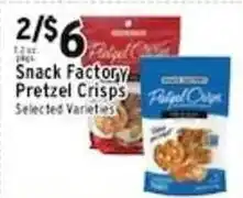 Met Foodmarkets Snack Factory Pretzel Crisps offer