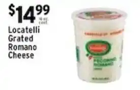 Met Foodmarkets Locatelli Grated Romano Cheese offer