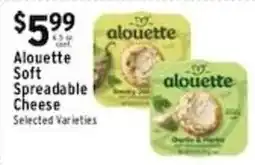 Met Foodmarkets Alouette Soft Spreadable Cheese offer