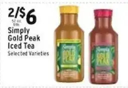 Met Foodmarkets Simply Gold Peak Iced Tea offer