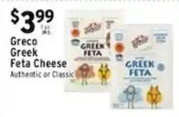 Met Foodmarkets Greco Greek Feta Cheese offer