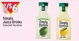 Met Foodmarkets Simply Juice Drinks offer