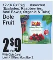 Super Fresh Dole Fruit offer