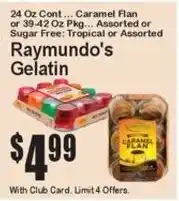 Super Fresh Raymundo's Gelatin offer