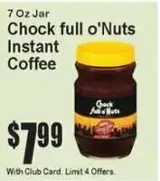 Super Fresh Chock full o'Nuts Instant Coffee offer