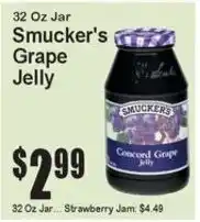 Super Fresh Smucker's grape jelly offer