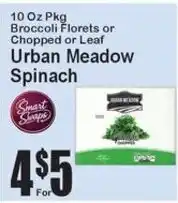 Super Fresh Urban Meadow Spinach offer