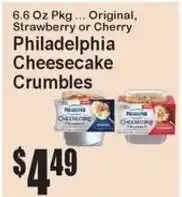 Super Fresh Philadelphia cheesecake crumbles offer