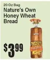 Super Fresh Nature's Own Honey Wheat Bread offer