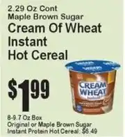 Super Fresh Cream Of Wheat Instant Hot Cereal offer