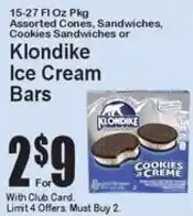 Super Fresh Klondike ice cream bars offer