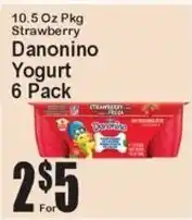 Super Fresh Danonino Yogurt offer