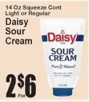 Super Fresh Daisy sour cream offer