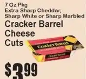 Super Fresh Cracker Barrel Cheese Cuts offer