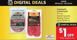 Safeway Applegate Lunchmeats offer