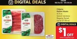 Safeway Citterio Italian Meats offer