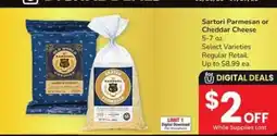 Safeway Sartori Parmesan or Cheddar Cheese offer