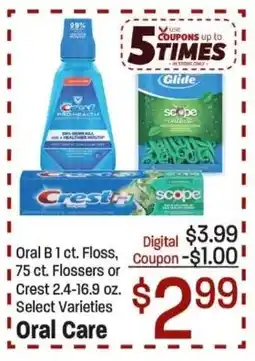 Maceys Oral B floss offer