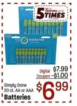 Maceys Simply Done Batteries offer