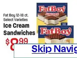 Maceys Fat Boy Ice Cream Sandwiches offer