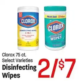 Maceys Clorox disinfecting wipes offer