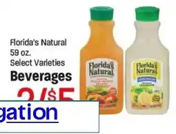 Maceys Florida's Natural Beverages offer