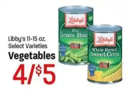 Maceys Libby's vegetables offer