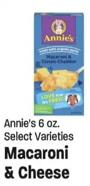 Maceys Annie's Macaroni & Cheese offer