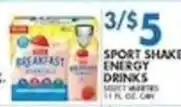 Compare Foods Sport Shake Energy Drinks offer
