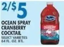 Compare Foods Ocean Spray cranberry cocktail offer
