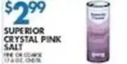 Compare Foods Superior crystal pink salt offer