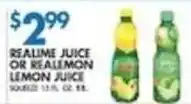 Compare Foods Realime Juice or Realemon Lemon Juice offer