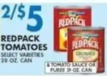 Compare Foods Red pack tomato sauce or puree offer